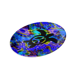 Peace Turtle Porcelain Plates