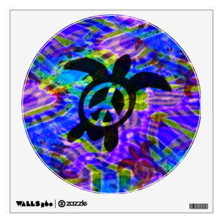 Peace Turtle Wall Decal