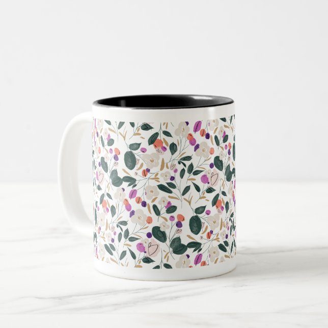 PEACE Two-Tone COFFEE MUG (Front Left)