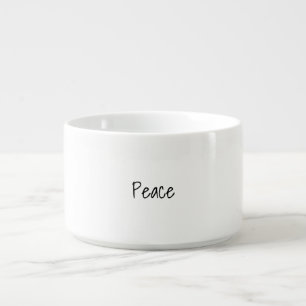  "Peace" typography Chili Bowl