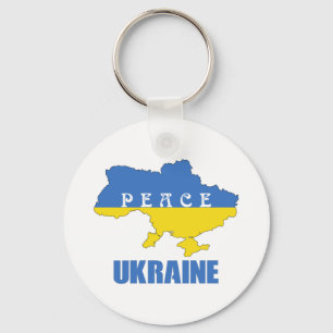 Peace Ukraine - Support Peace & Love Keychain