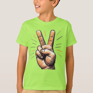 Peace V Sign T-Shirt