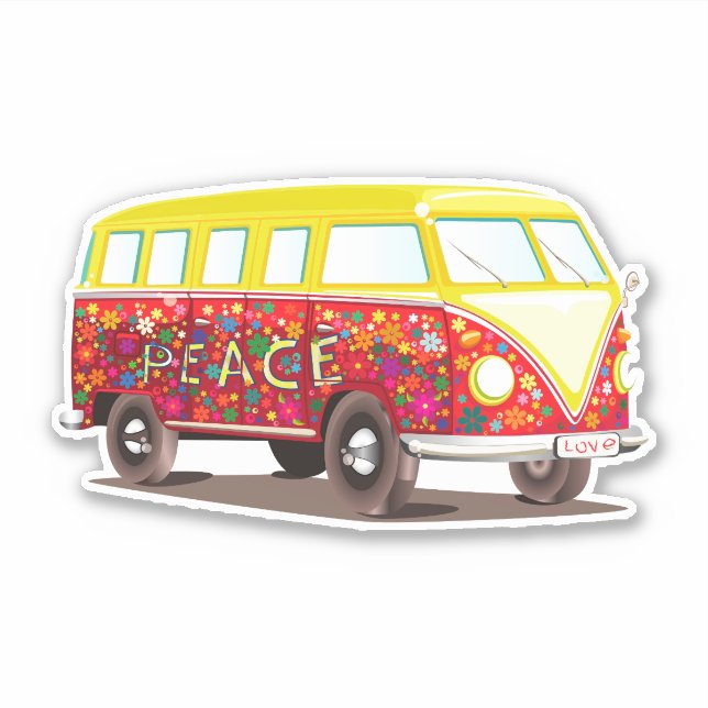 Peace van sticker (Front)