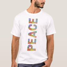 Peace Vertical Colorful Text Design