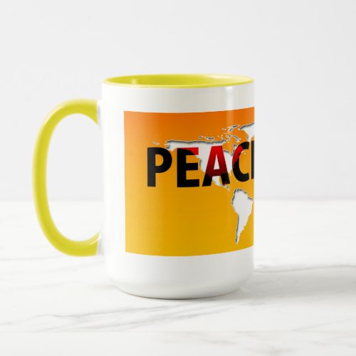 Peace vs War drinkware mugs