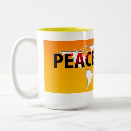 Peace vs War morphine mugs