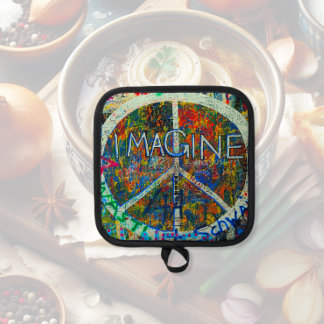 Peace Wall Art Pot Holder