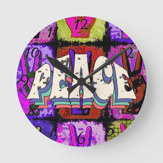 Peace Wall Clock (Front)