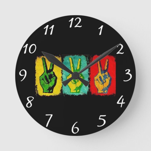 Peace Wall Clock