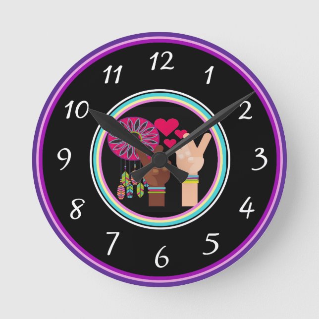 Peace Wall Clock (Front)