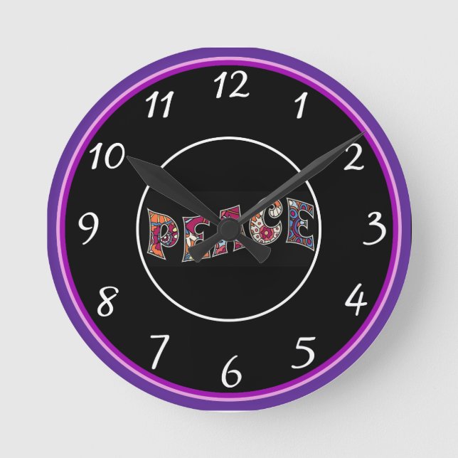 Peace Wall Clock (Front)
