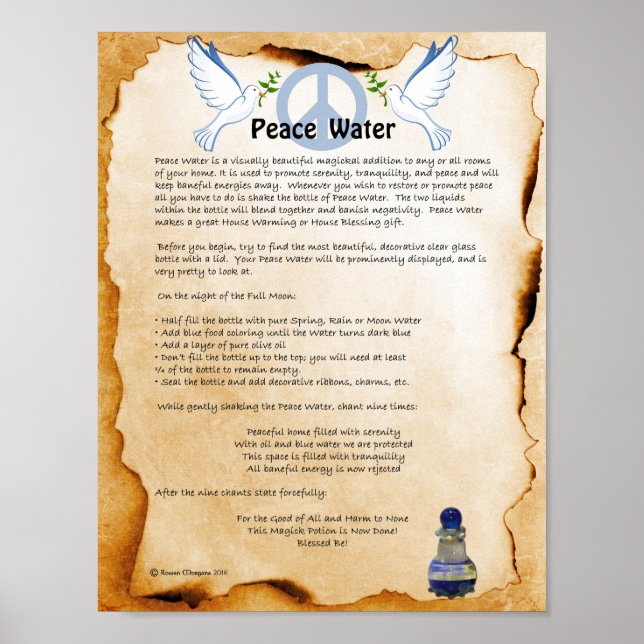 PEACE WATER POSTER (Front)