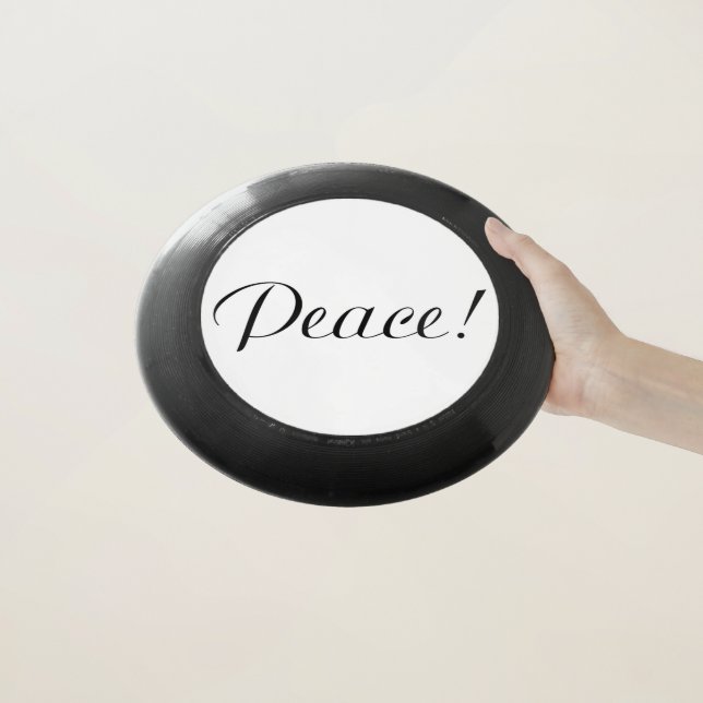 PEACE Wham-O FRISBEE (In Hand)
