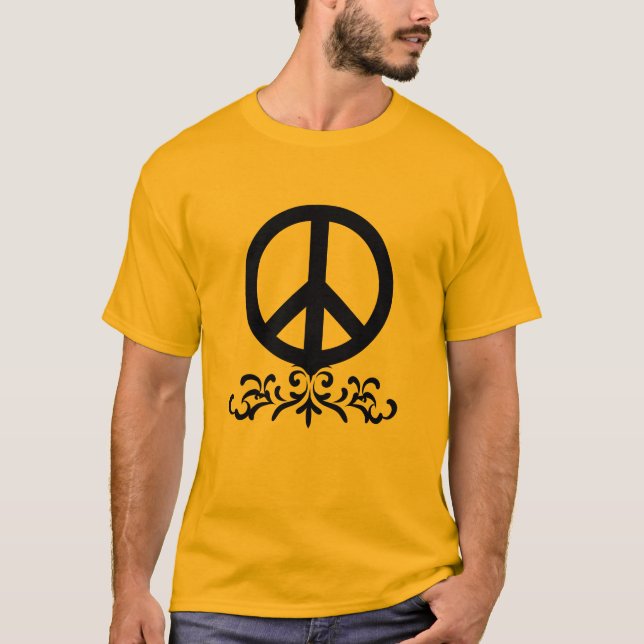 peace with flourish T-Shirt (Front)