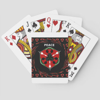 "Peace: with Shield Emblem" Art Print Poker Cards