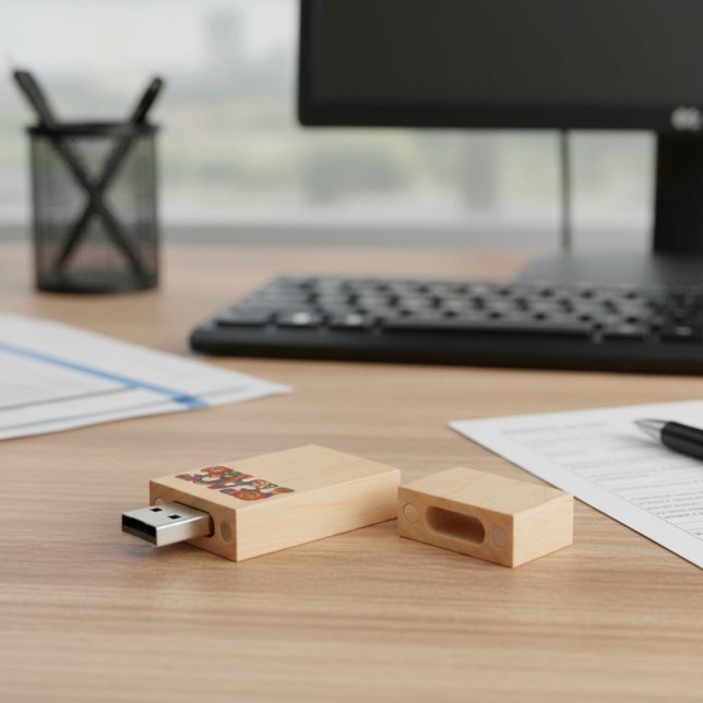 Peace Wood Flash Drive (Creator Uploaded)