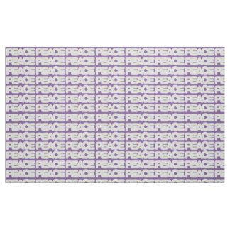 Peace Words, White Letters Outlined, Purple Fabric
