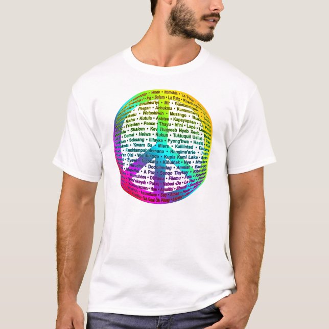 Peace World Language T-Shirt (Front)