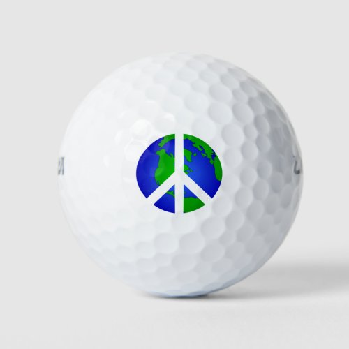 Peace World Peace Golf Balls