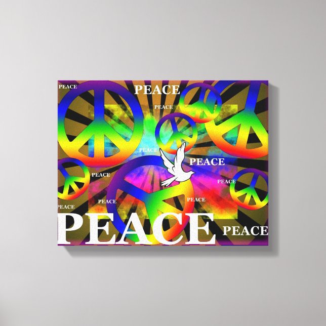 Peace Wrapped Canvas Print (Front)
