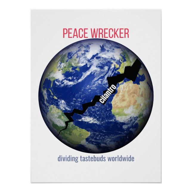 Peace Wrecker – Dividing Tastebuds Worldwide Poster (Front)