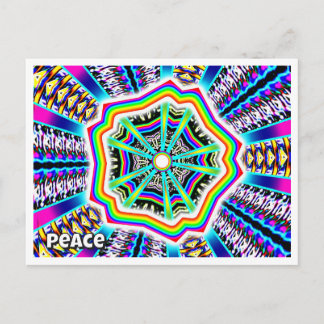 Peace (you may change the word) postcard