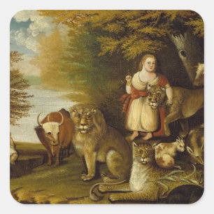 Peaceable Kingdom 1830-32 Square Sticker
