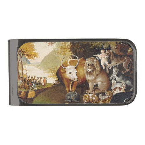 Peaceable Kingdom Animal Hicks Classic Gunmetal Finish Money Clip