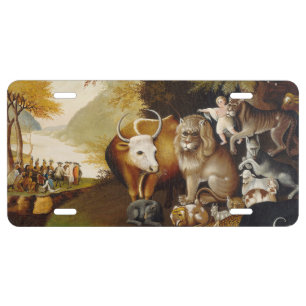 Peaceable Kingdom Animal Hicks Classic License Plate