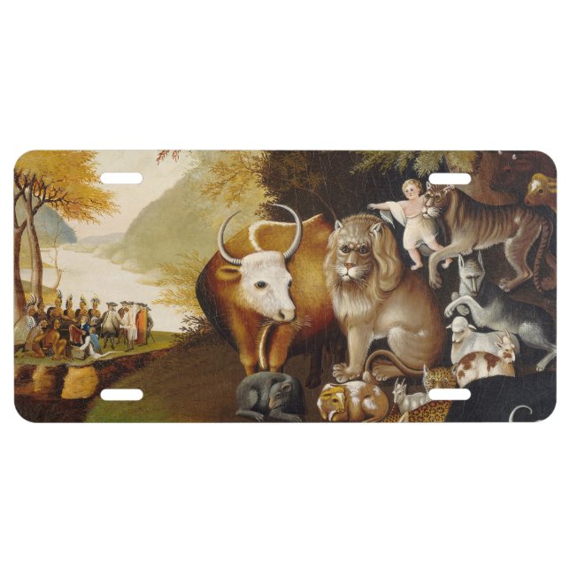 Peaceable Kingdom Animal Hicks Classic License Plate (Front)