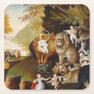 Peaceable Kingdom Animal Hicks Classic Square Paper Coaster