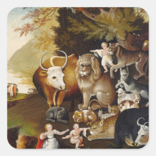 Peaceable Kingdom Animal Hicks Classic Square Sticker