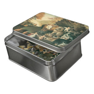 Peaceable Kingdom by Edward Hicks Vintage Folk Art Jigsaw Puzzle