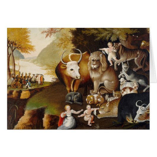 Peaceable Kingdom, c.1834 (oil on canvas) (Front Horizontal)