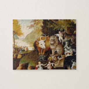 Peaceable Kingdom, c.1834 (oil on canvas) Jigsaw Puzzle