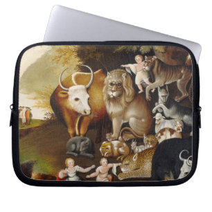 Peaceable Kingdom, c.1834 (oil on canvas) Laptop Sleeve