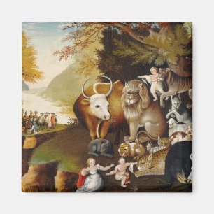 Peaceable Kingdom, c.1834 (oil on canvas) Magnet