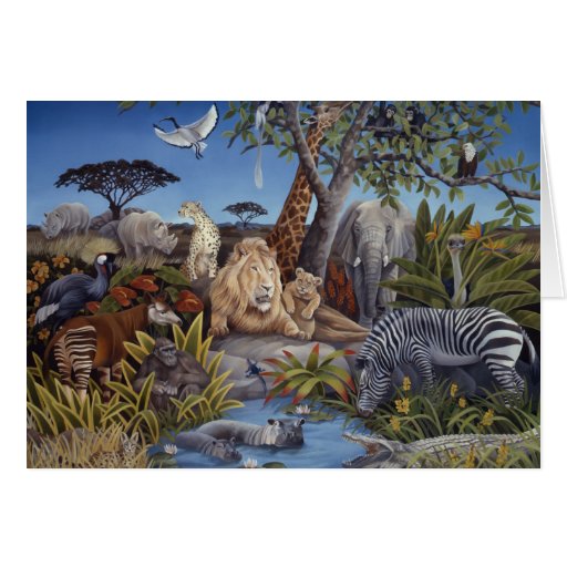 Peaceable Kingdom Card | Zazzle