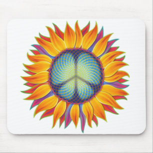 peaceflower mouse pad