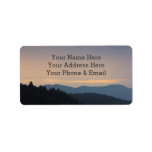 Peaceful Afternoon Blue Mountains Trees Forest Label at Zazzle