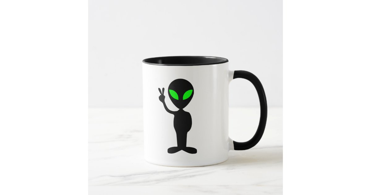 Peaceful Alien Mug | Zazzle