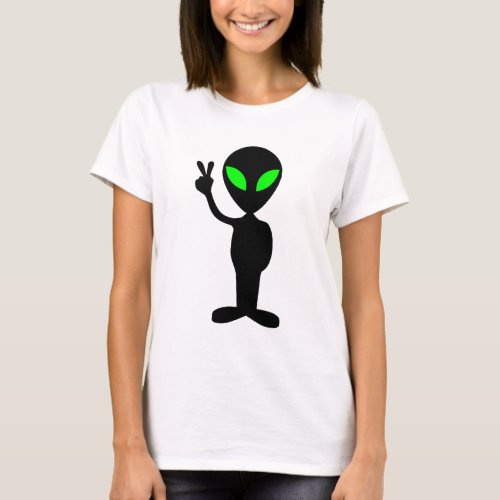 Peaceful Alien T_Shirt