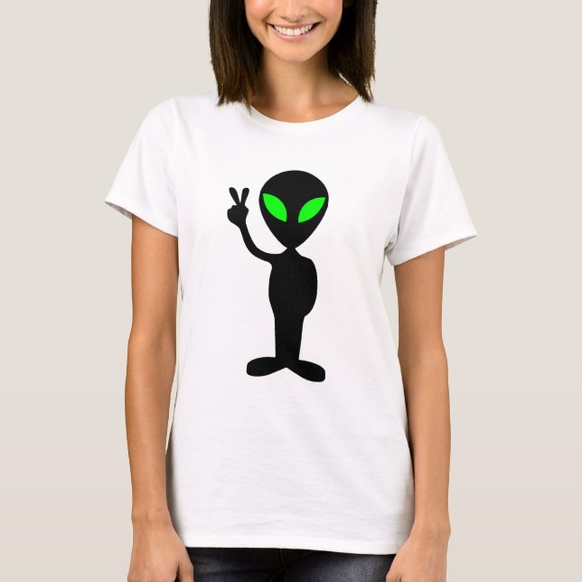 Peaceful Alien T-Shirt (Front)