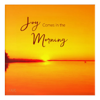 Peaceful Amber Sunset Acrylic Print