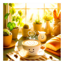 Peaceful and Heartwarming Cappuccino Morning