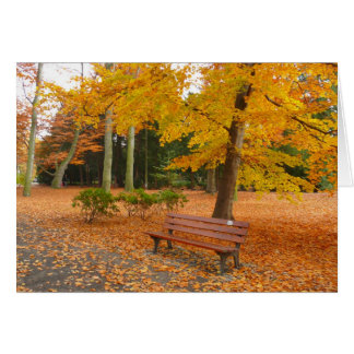Peaceful and Quiet Autumn in the Park Cards