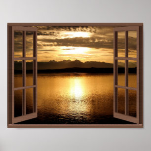 Peaceful and Serene Calm Waters Poster