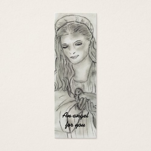 Peaceful Angel Prayer Postcard Business Card