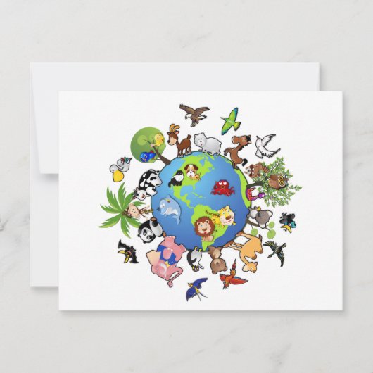 Peaceful Animal Kingdom - Animals Around the World (Front)