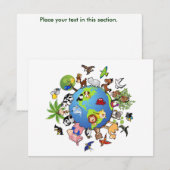 Peaceful Animal Kingdom - Animals Around the World (Front/Back)